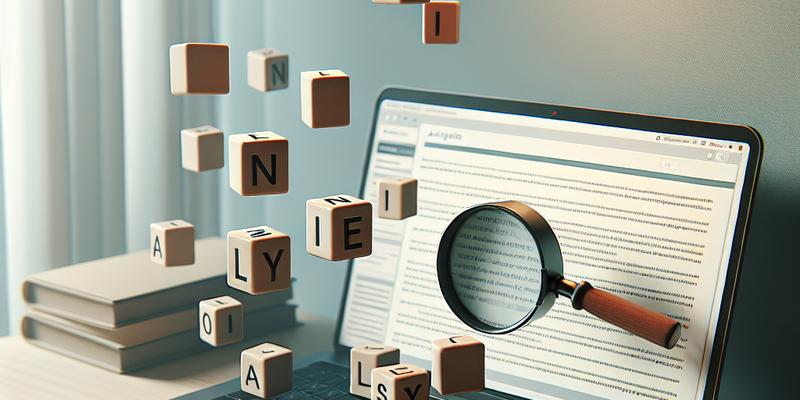 Approche 5 Lettres : Analyse des Termes Approche 5 Lettres : Analyse des Termes